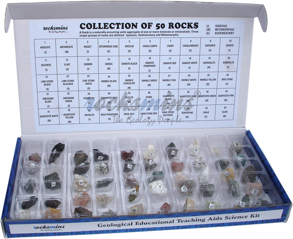 Rocks Collection Multicolor Partition Tray Box
